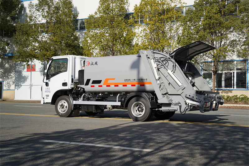 【汉成牌】东风华神V3-蓝牌压缩式垃圾车（燃油车）